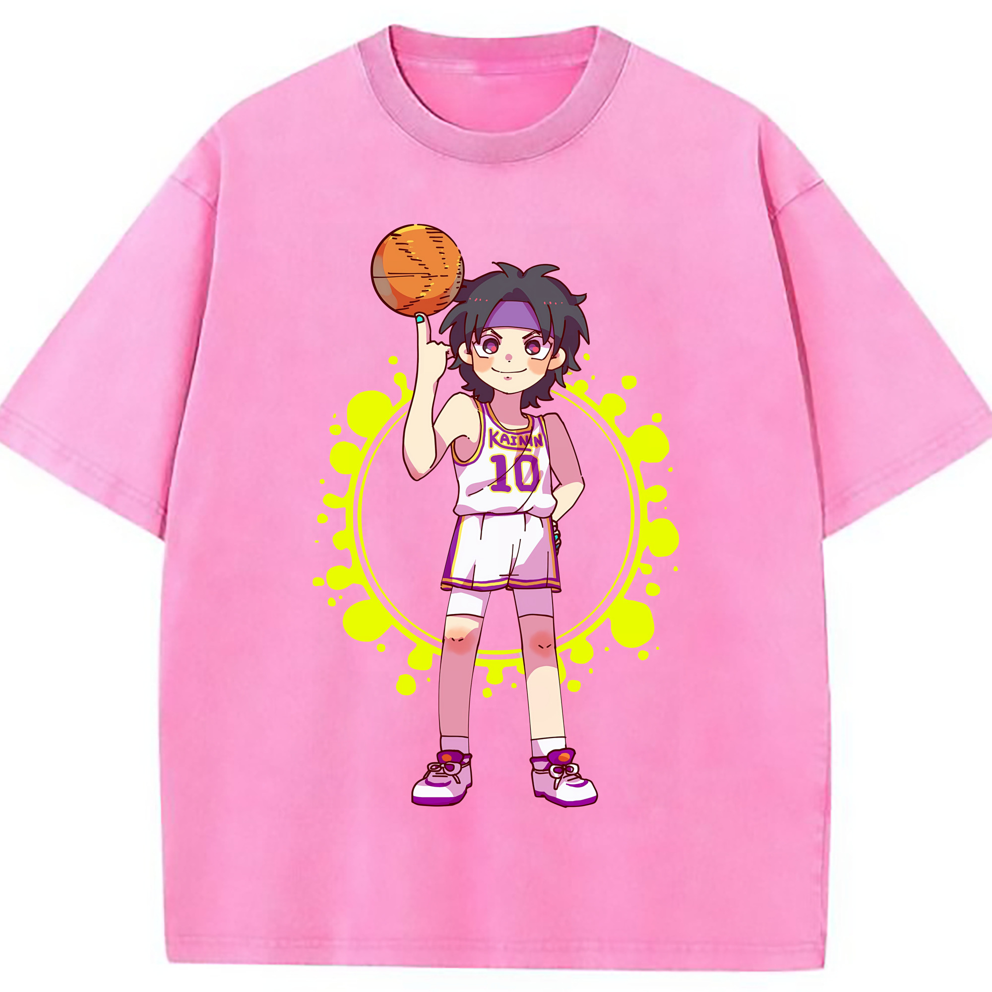 （画像用） SLAM DUNK／スラムダンク 綿100% ヴィンテージ風 半袖Tシャツ（フロントプリント）